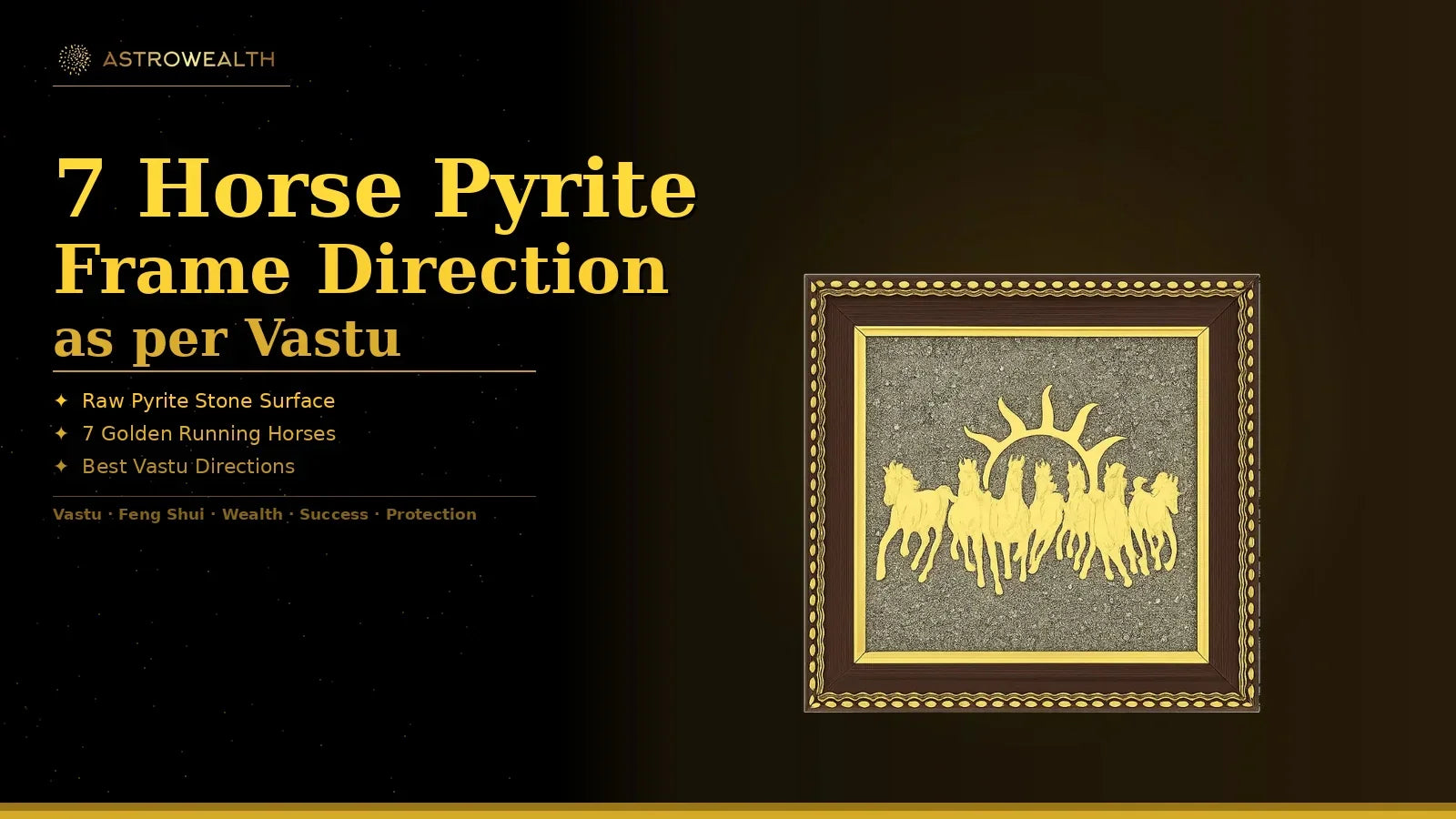 7 running horses painting vastu direction in house - 7 horse photo frame