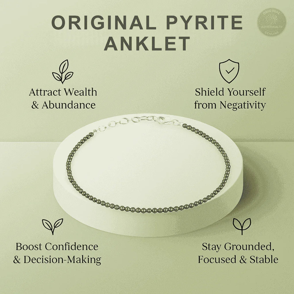 Raw Pyrite Anklet