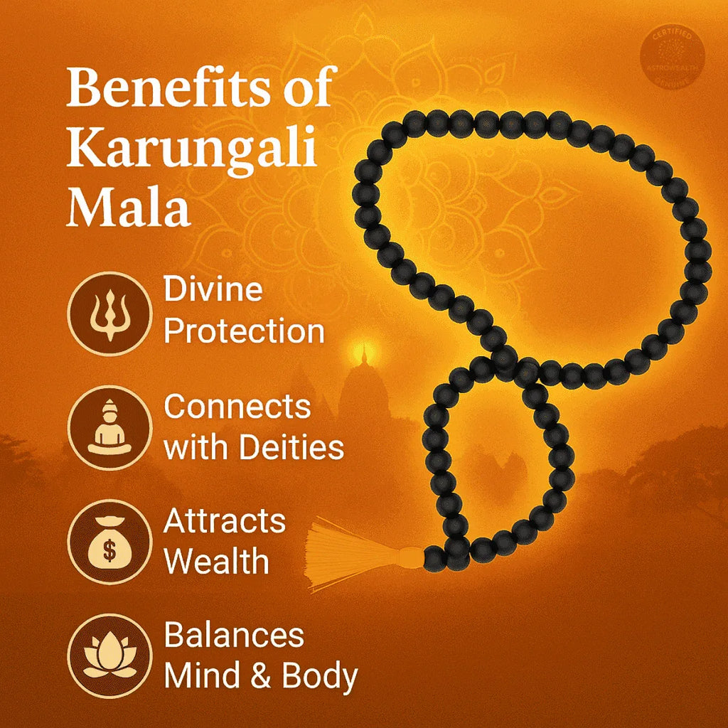 Karungali Malai 108 Beads (Lab Certified)