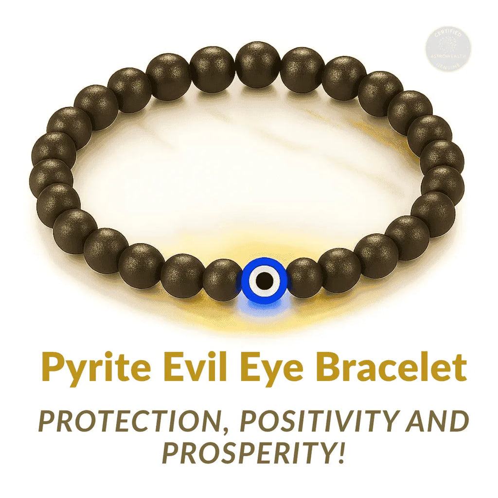 Pyrite Evil Eye Bracelet (Lab Certified)