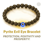 Pyrite Evil Eye Bracelet (Lab Certified)