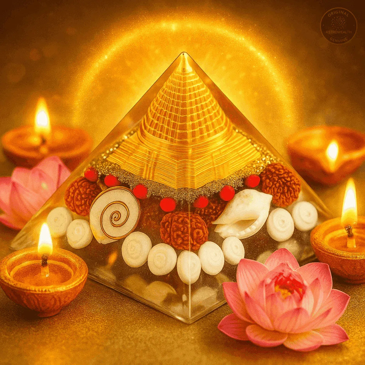 Laxmi Yantra Pyramid (90mm)