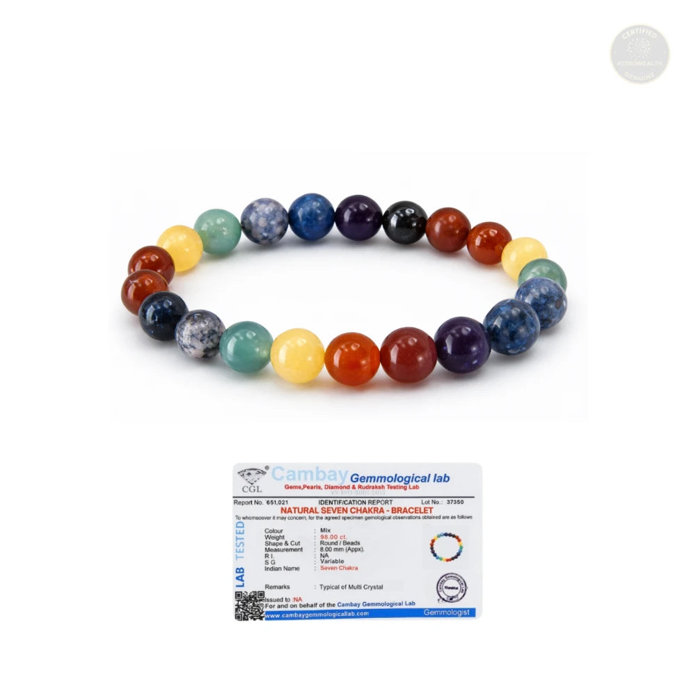7 Chakra Bracelet (Lab Certified)