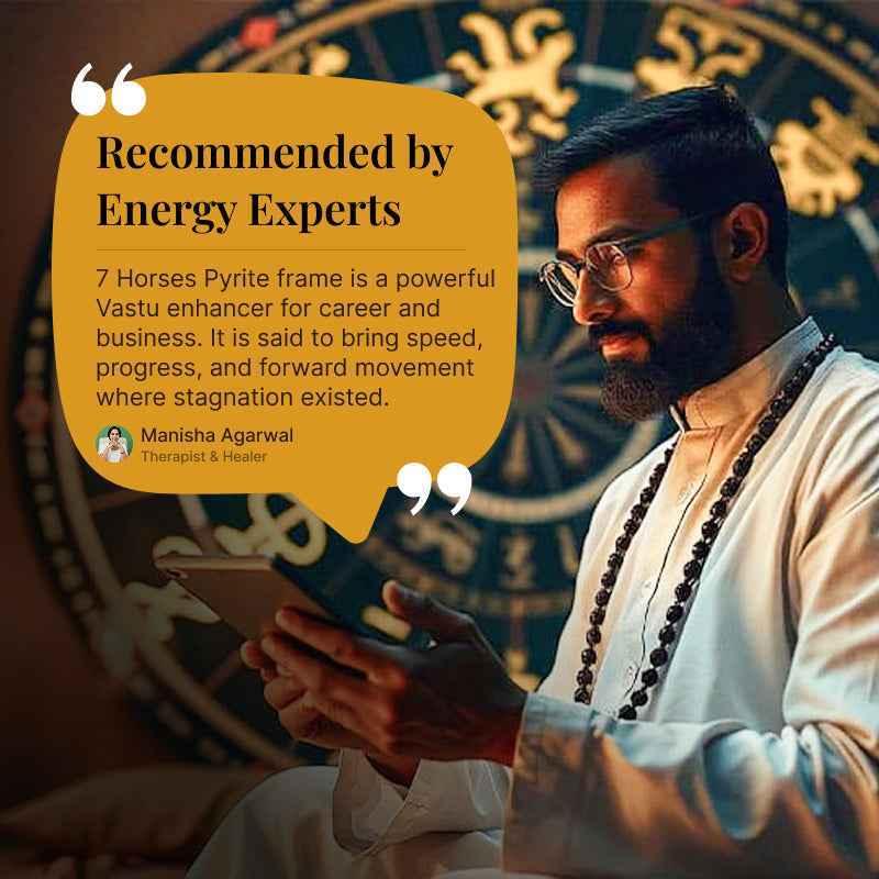 7 Horses Pyrite Frame