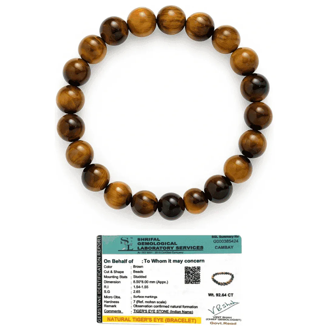 Tiger's Eye Bracelet (Lab Certified)