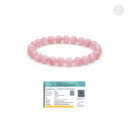 Rose Quartz Bracelet (Lab Certified)