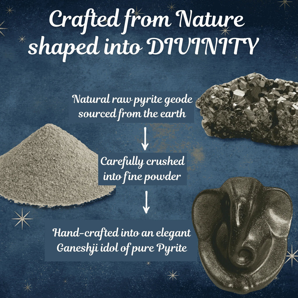 Pyrite Ganesha Idol