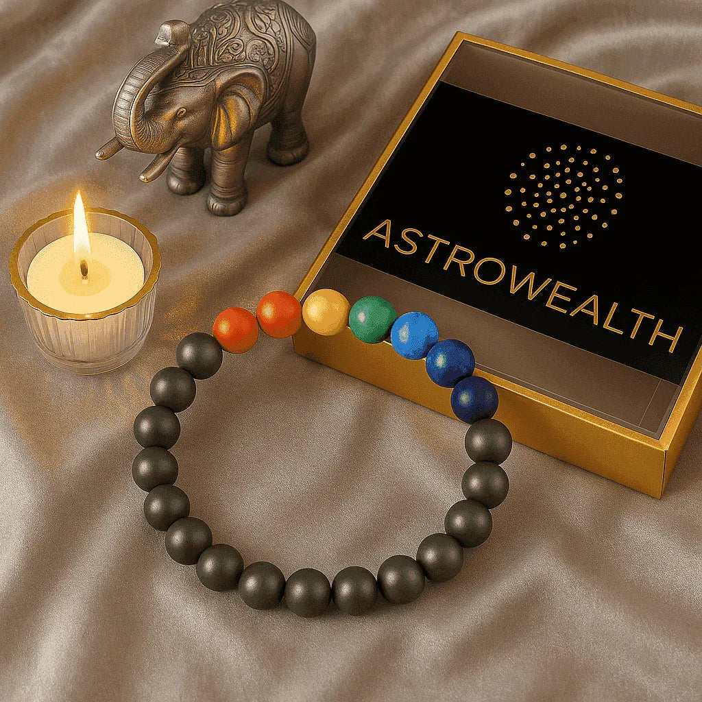 7 Chakra Pyrite Bracelet (Lab Certified)