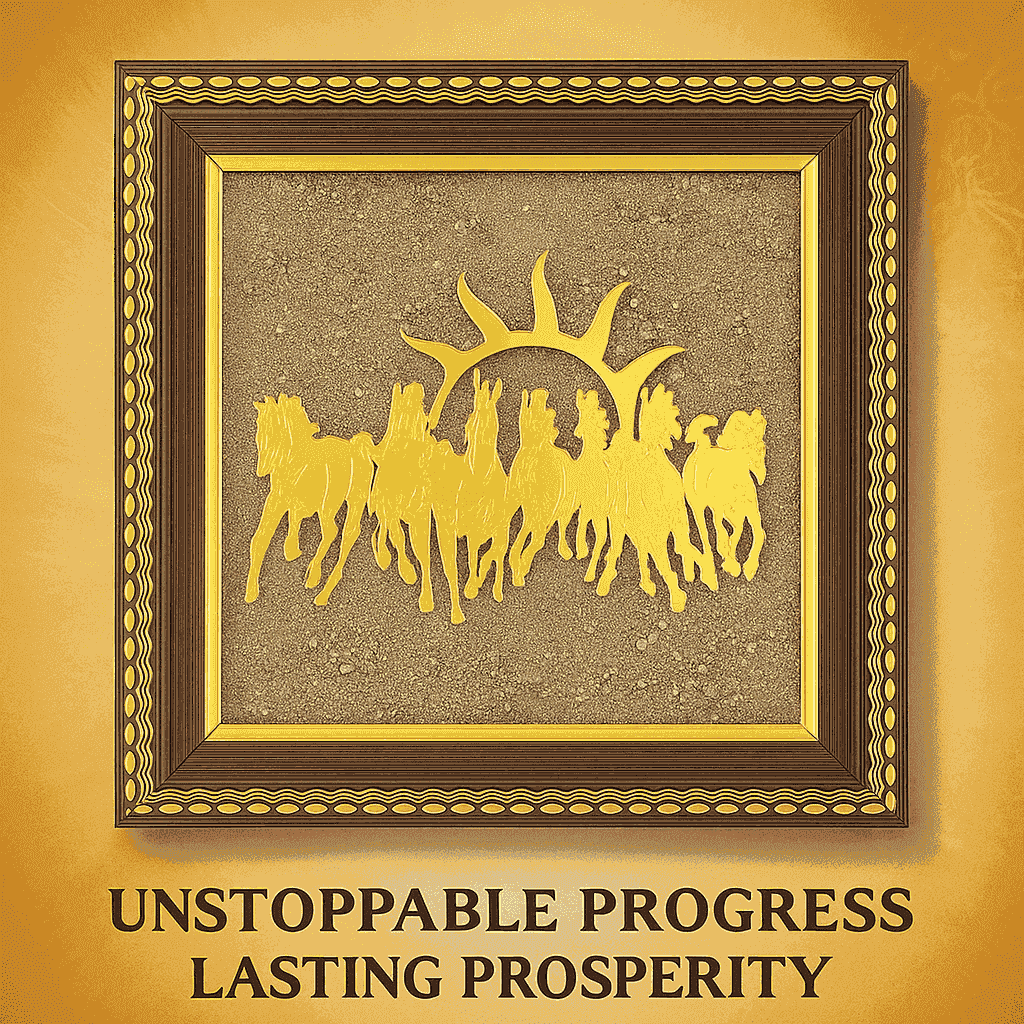 7 Horses Pyrite Frame