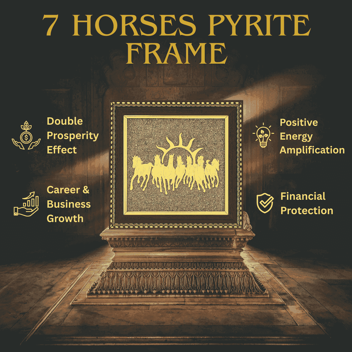 7 Horses Pyrite Frame