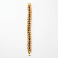 Gold plated Rudraksha bracelet - Panch Mukhi