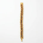 Gold plated Rudraksha bracelet - Panch Mukhi