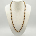 Gold Plated Rudraksha Mala 7mm, 54 beads