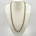 Silver Plated Rudraksha Mala 7mm, 54 Beads