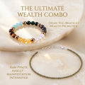 Wealth Protection Bundle - Dhan Yog Bracelet + Raw Pyrite Anklet