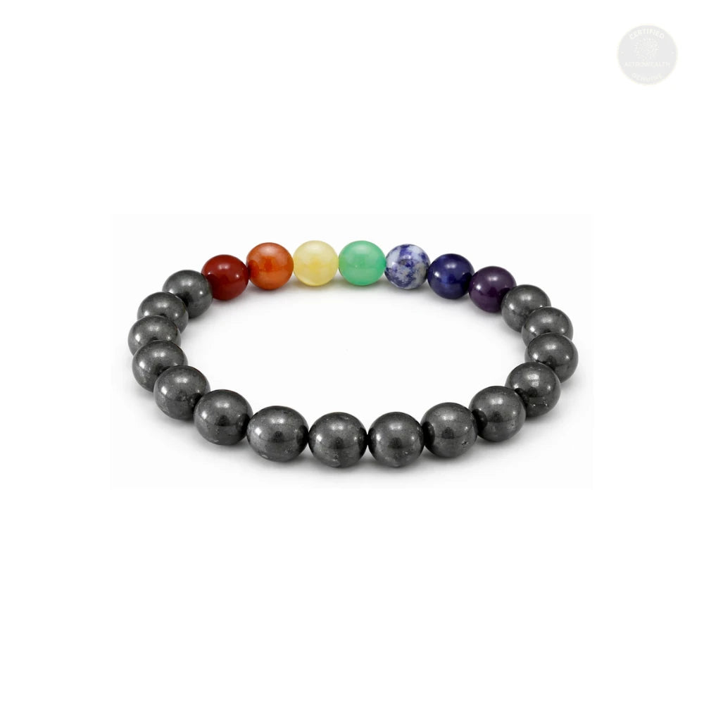 7 Chakra Pyrite Bracelet (Lab Certified)
