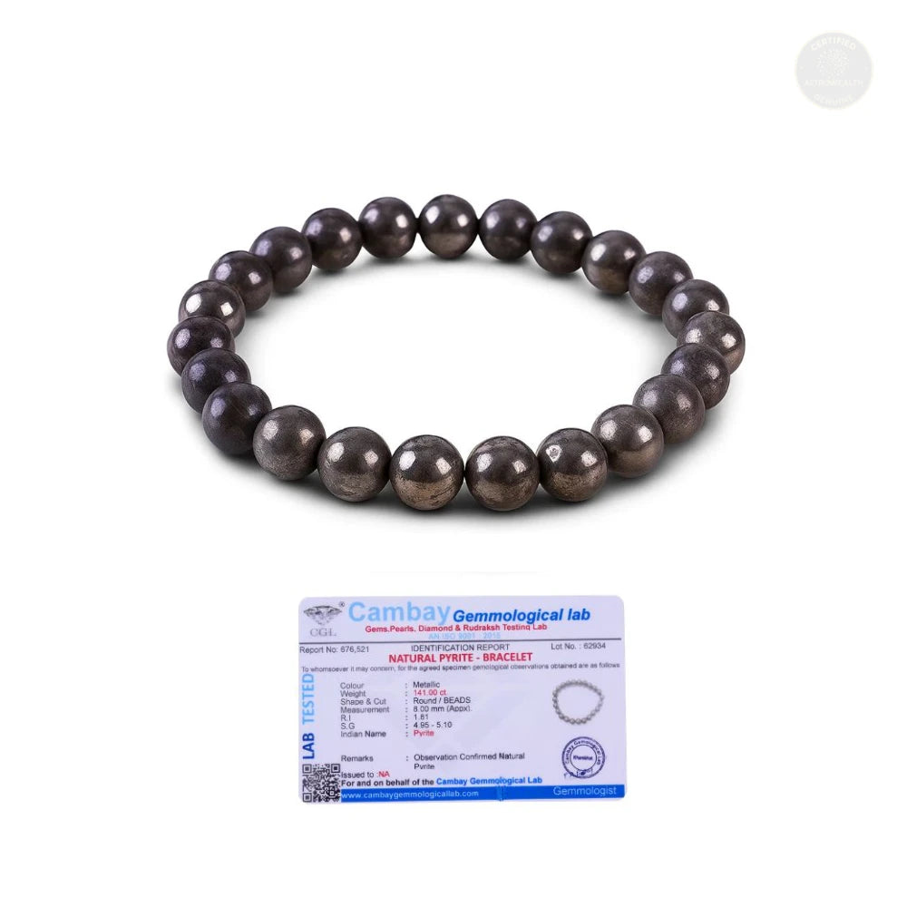 Pyrite Bracelet (Lab Certified)