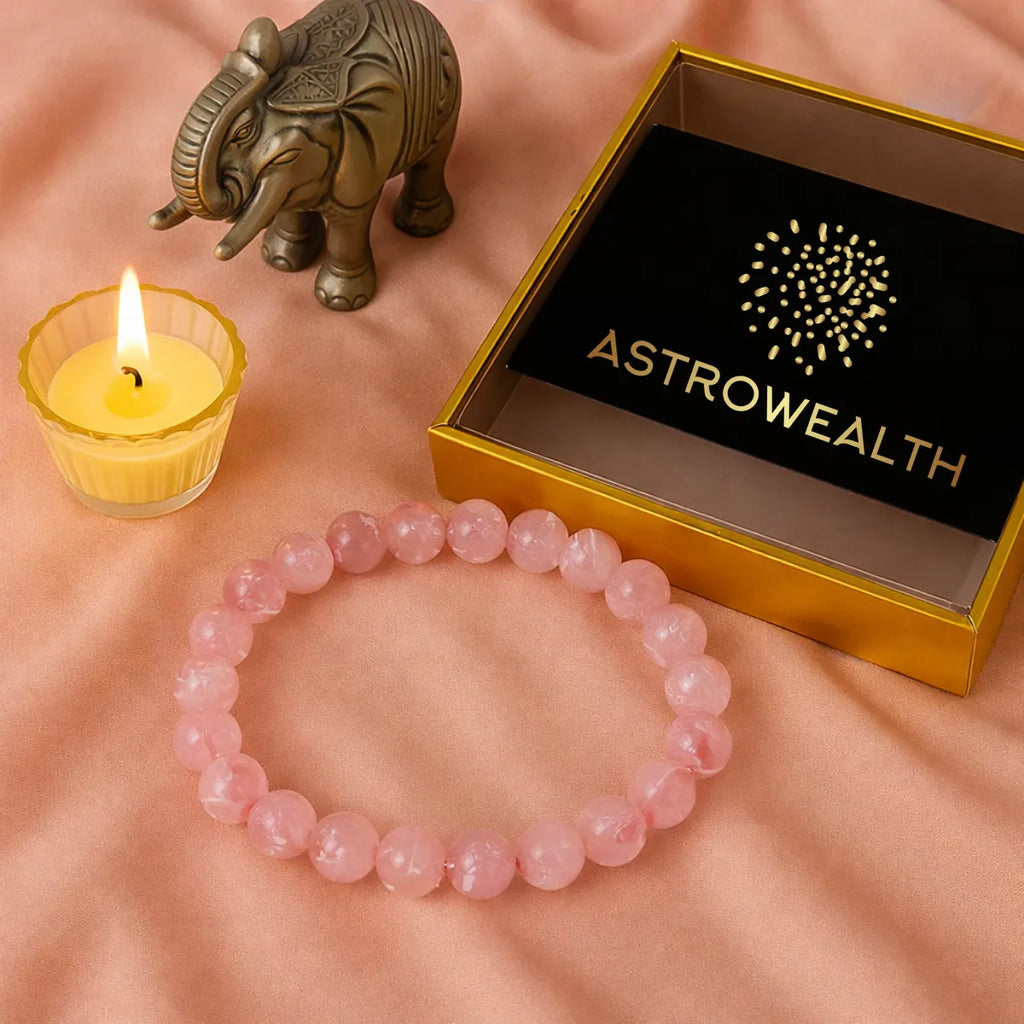 Rose Quartz Bracelet (Lab Certified)