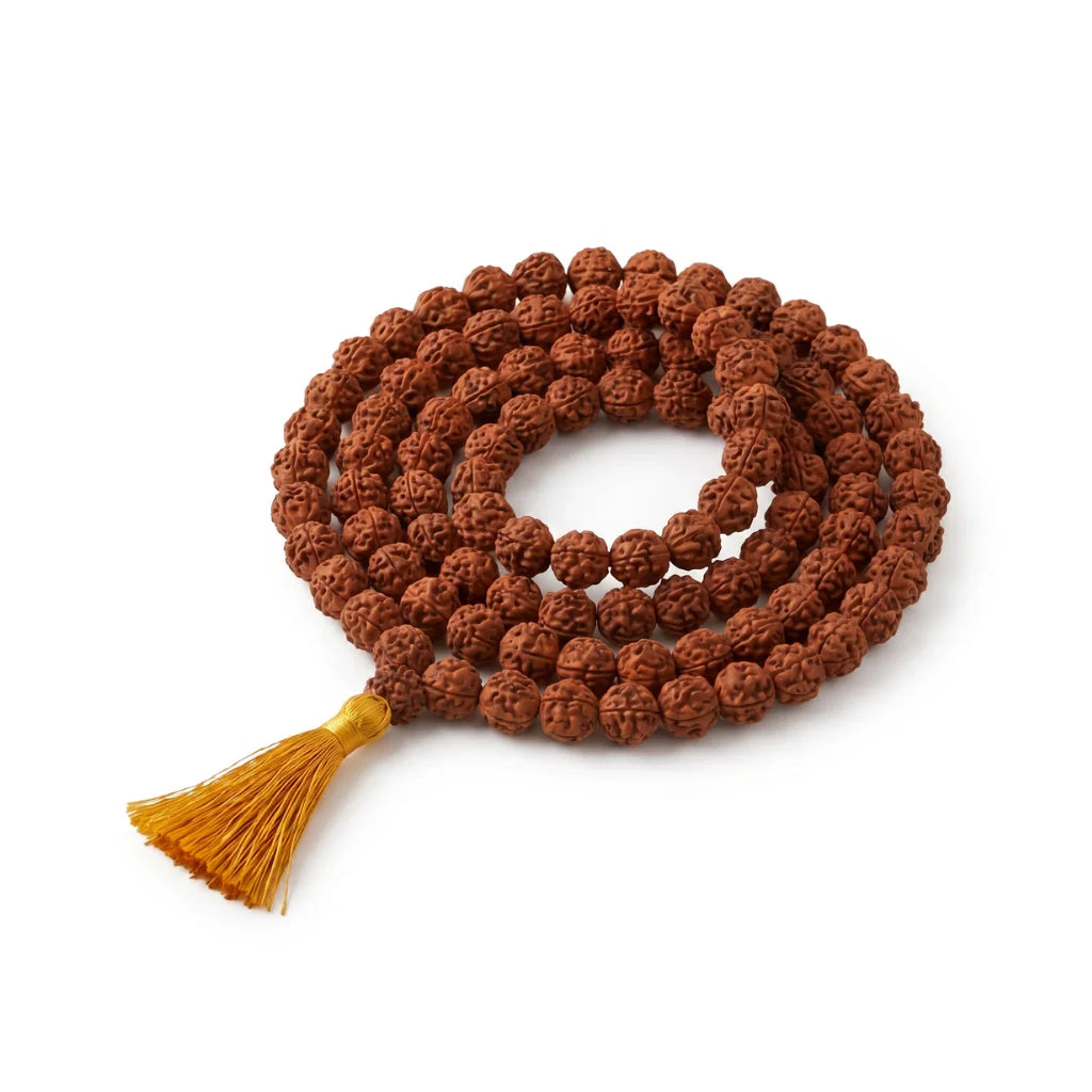 Brown Rudraksha Mala 108+1 beads