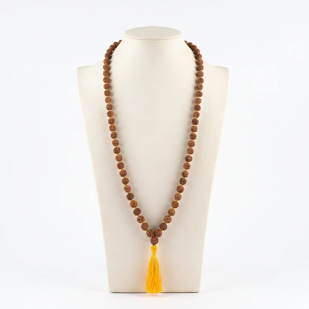 Brown Rudraksha Mala 108+1 beads
